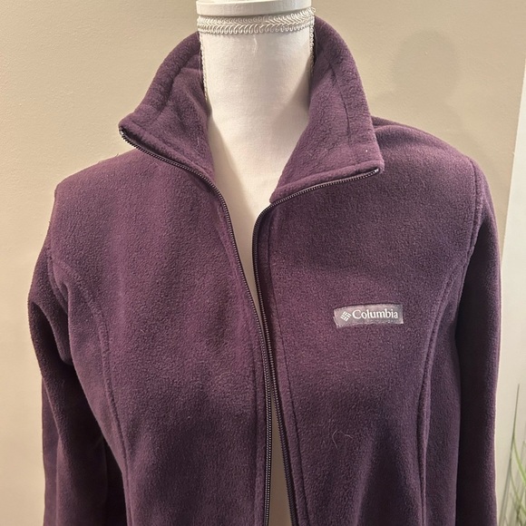 Columbia Women's Fleece Jacket Purple Large EUC - Picture 4 of 4